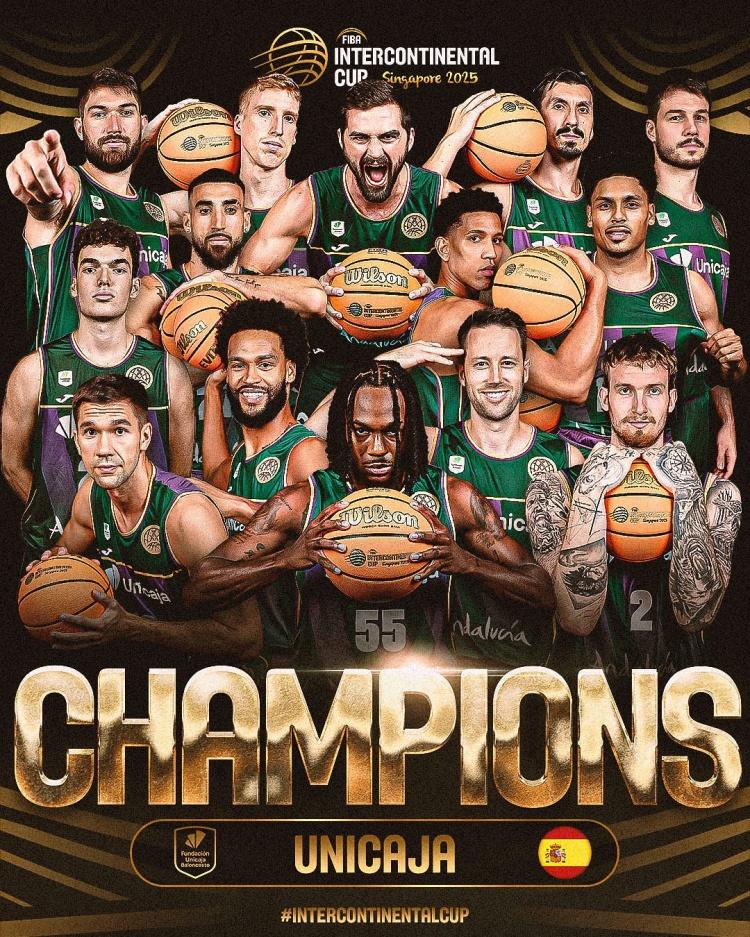 马拉加击败NBA发展联盟联队！卫冕国际篮联洲际杯冠军！